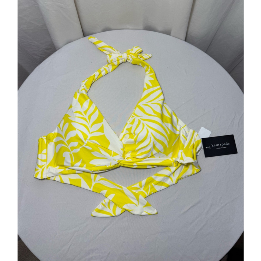 Kate Spade Women's Swim Top Size M Yellow NWT